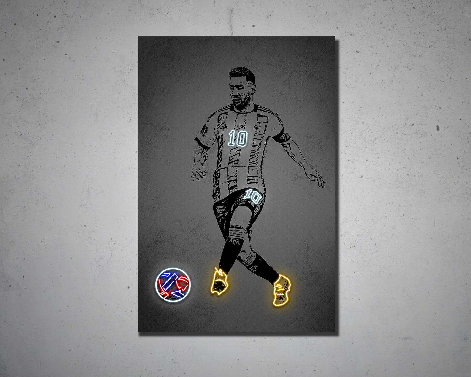 Lionel Messi Canvas Wall Art