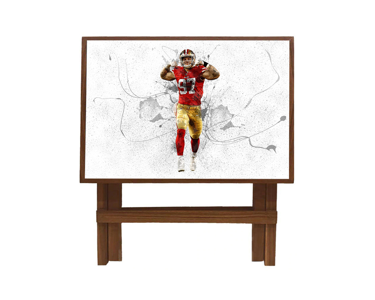 Nick Bosa Splash Effect Coffee and Laptop Table