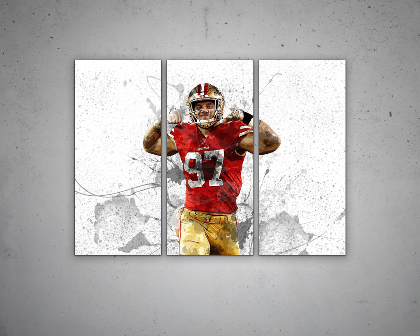 Nick Bosa San Francisco 49ers Canvas Wall Art