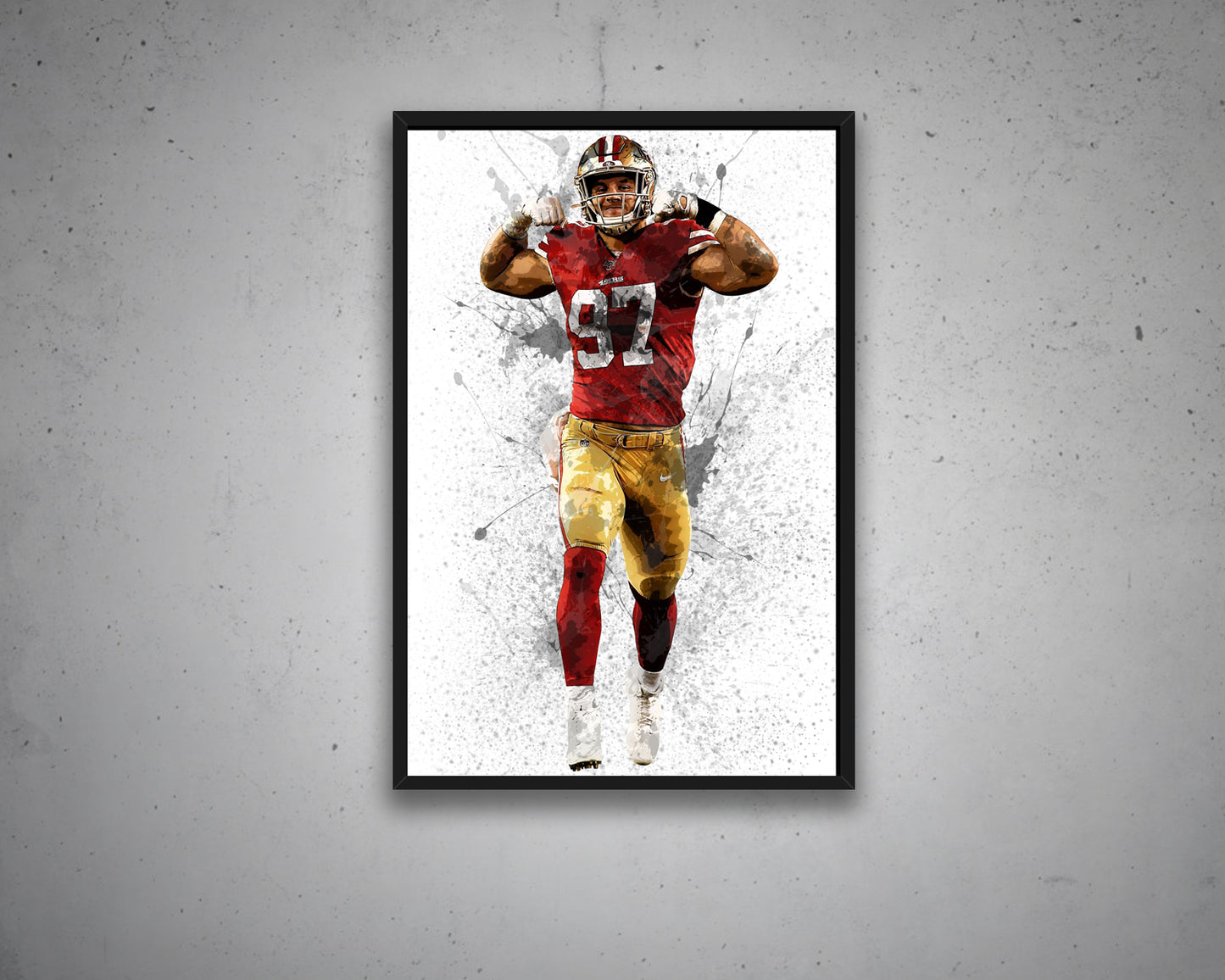 Nick Bosa San Francisco 49ers Canvas Wall Art