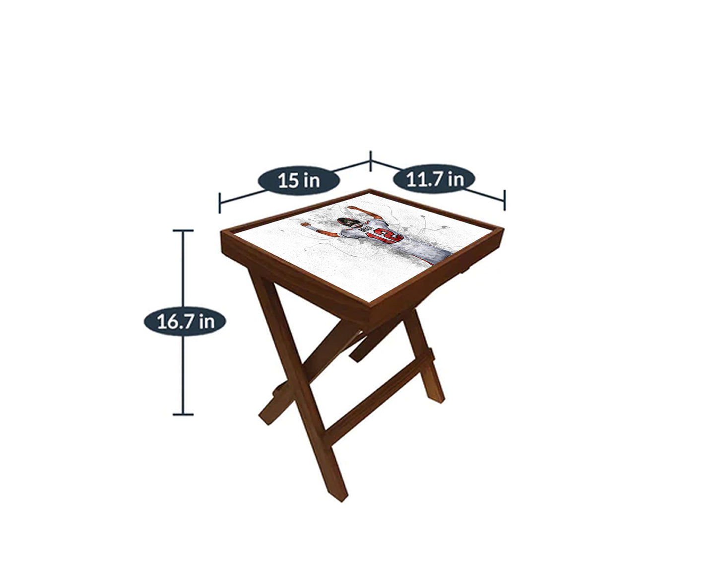 Tom Brady Splash Effect Coffee and Laptop Table