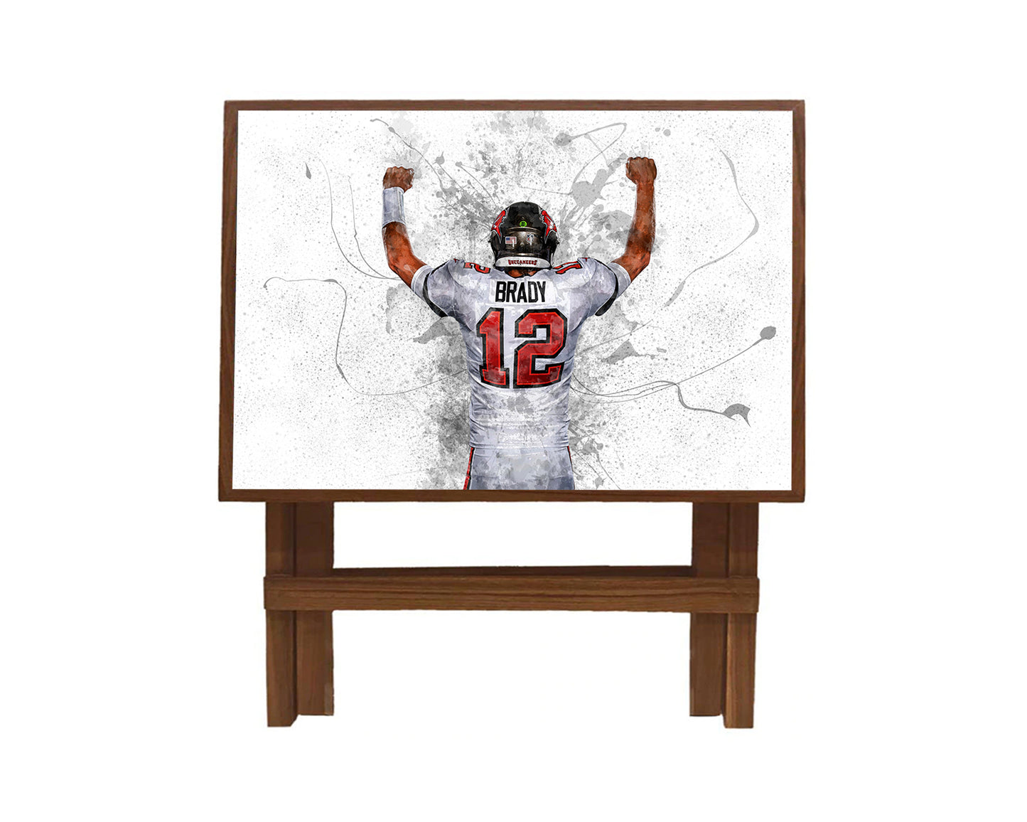 Tom Brady Splash Effect Coffee and Laptop Table