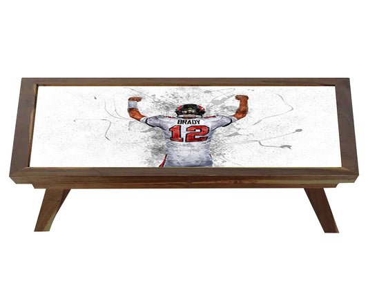 Tom Brady Splash Effect Coffee and Laptop Table
