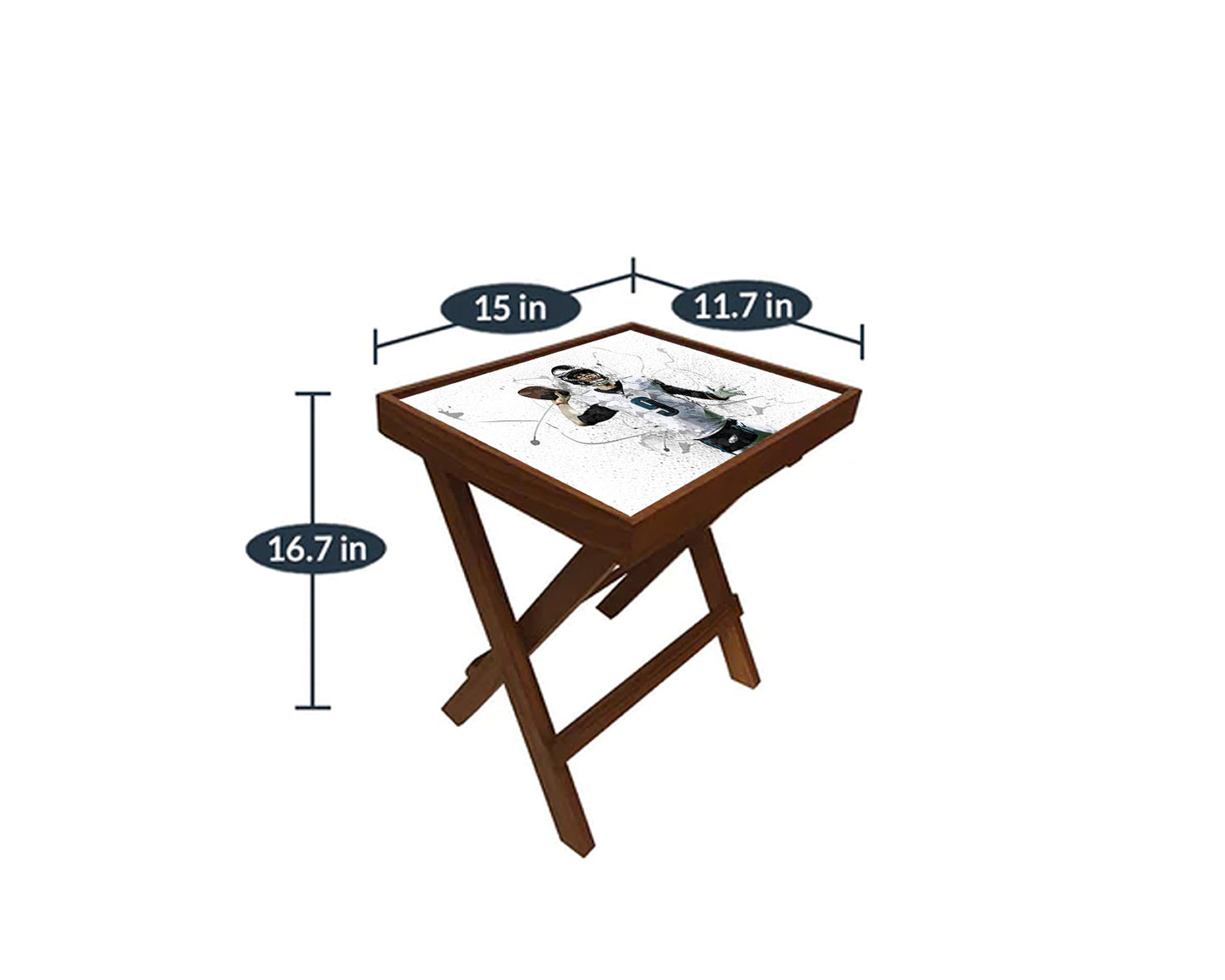 Nick Foles Splash Effect Coffee and Laptop Table