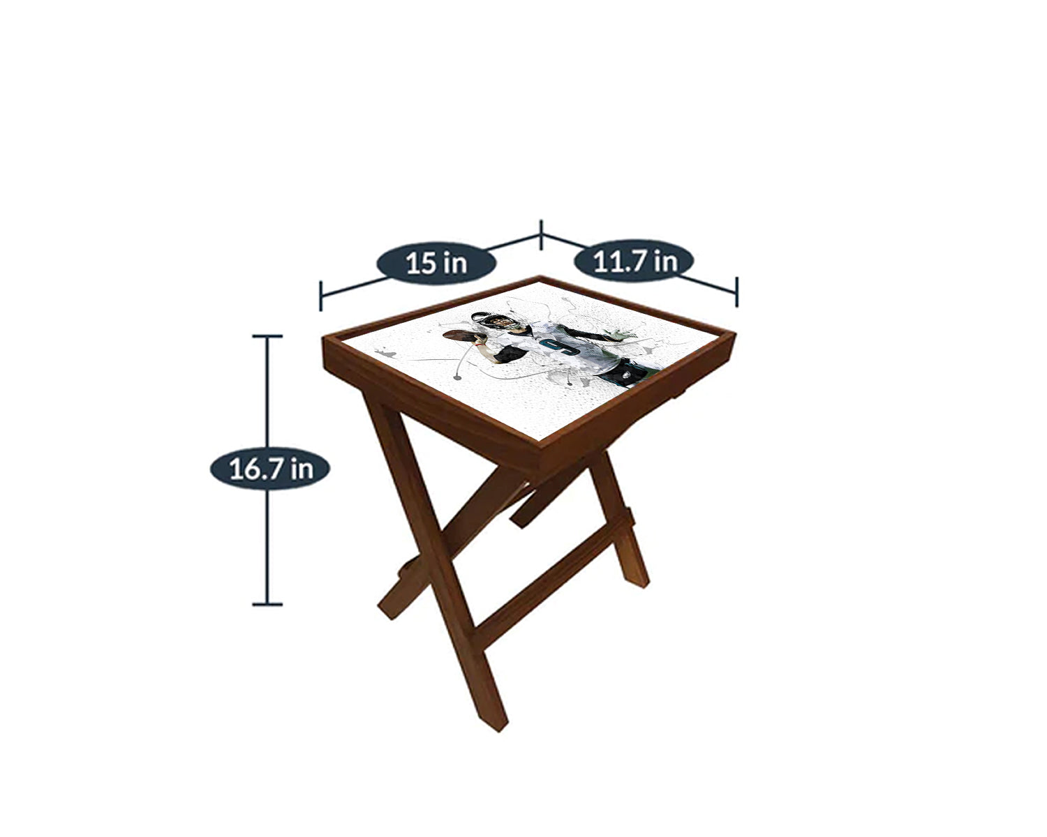 Nick Foles Splash Effect Coffee and Laptop Table