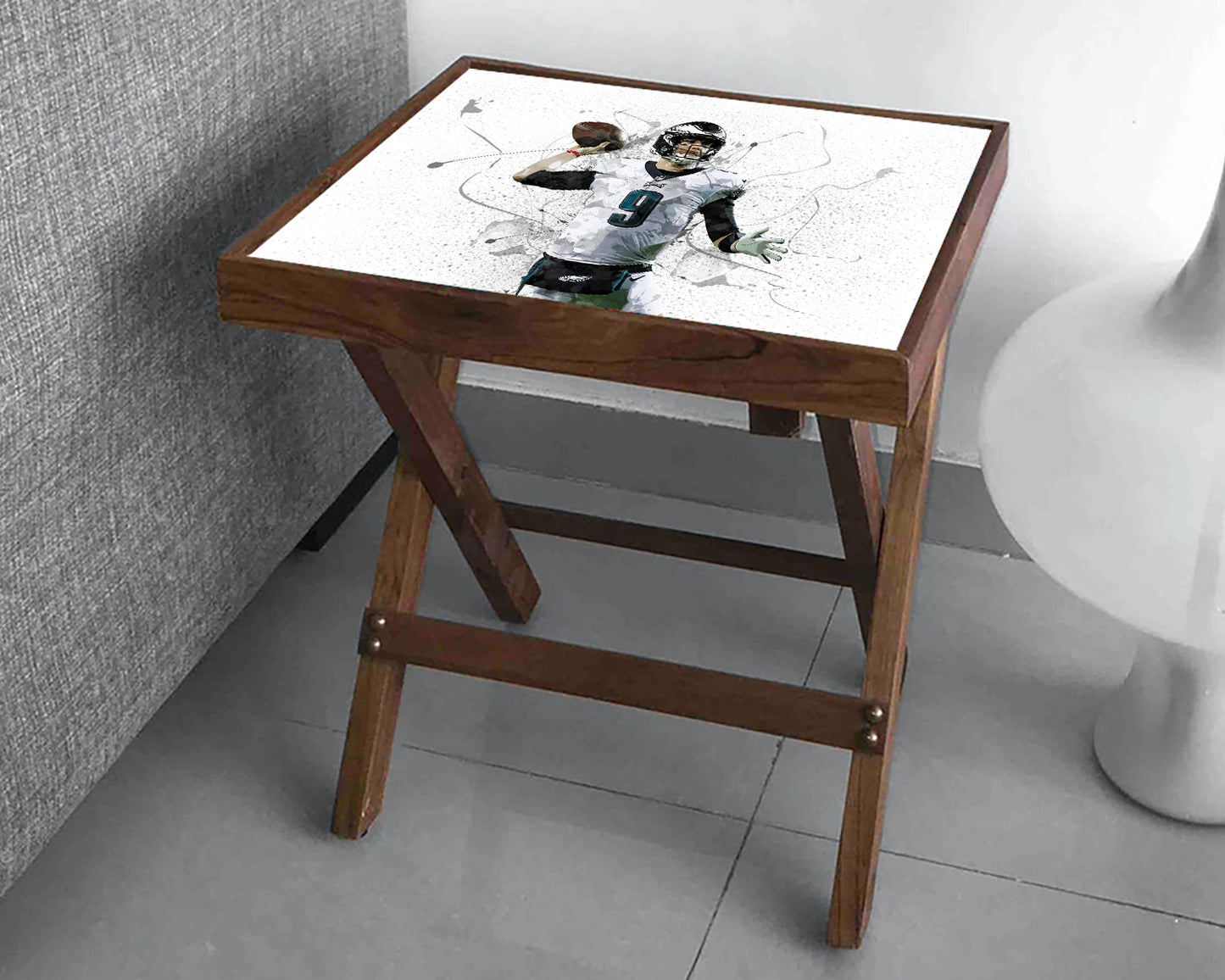 Nick Foles Splash Effect Coffee and Laptop Table