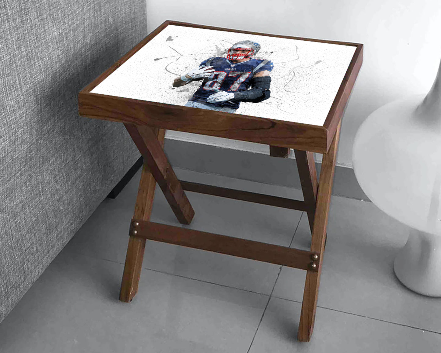 Rob Gronkowski Splash Effect Coffee and Laptop Table