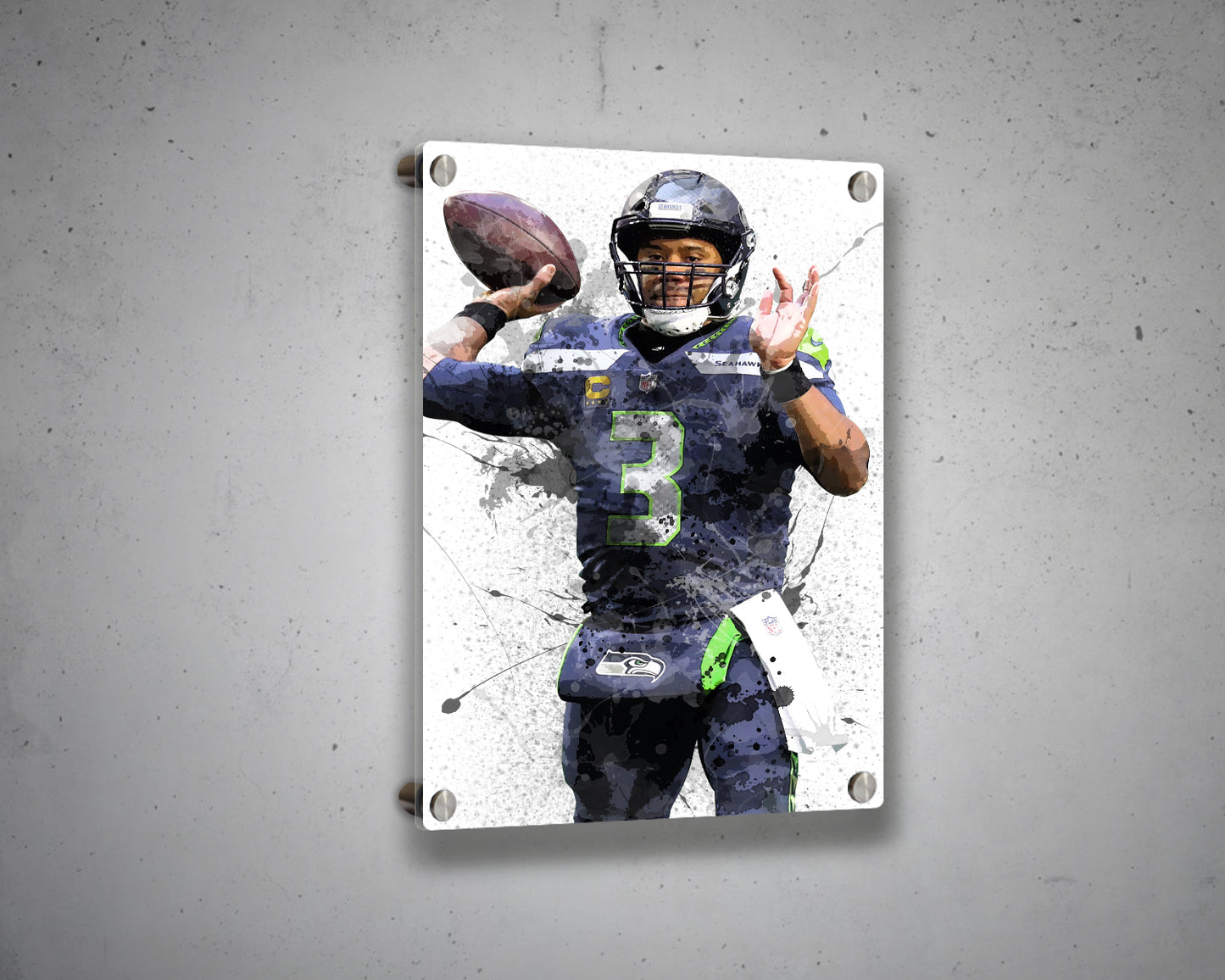 Russell Wilson Canvas Wall Art