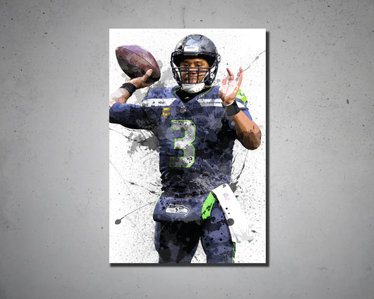 Russell Wilson Canvas Wall Art