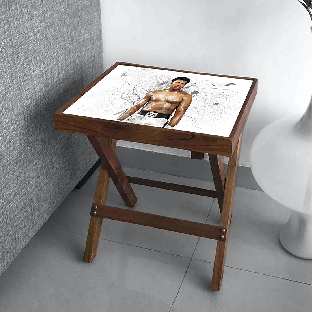 Muhammad Ali Splash Effect Coffee and Laptop Table
