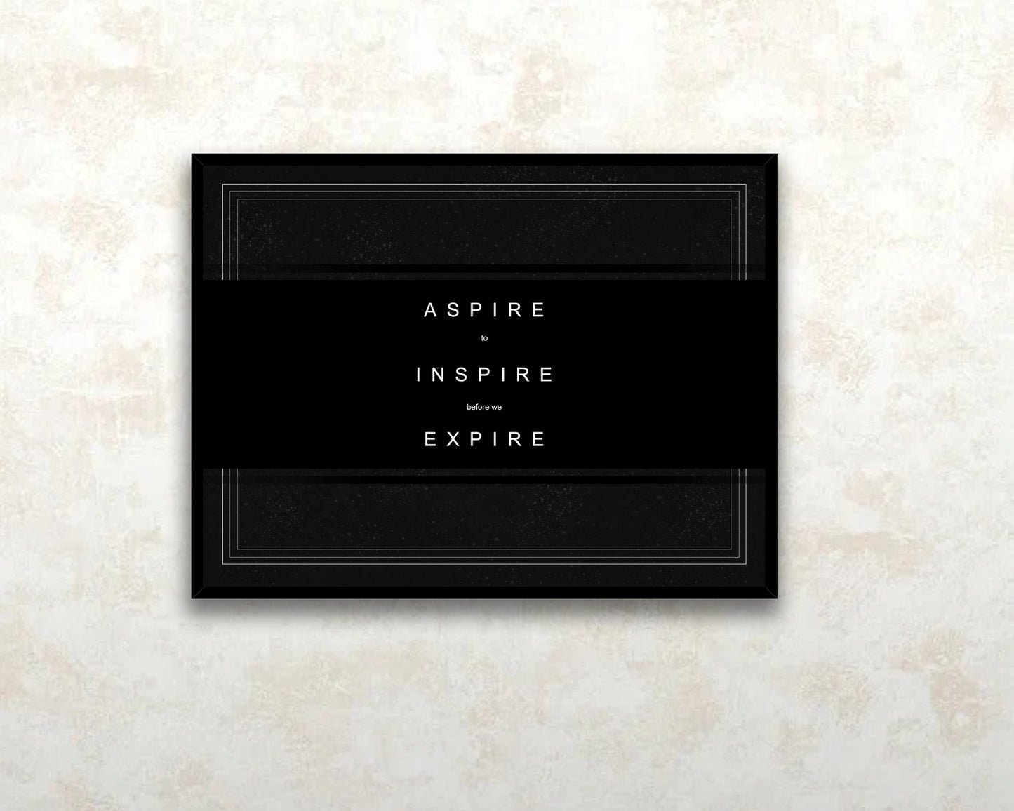 Aspire to Inspire before we Expire Canvas Wall Art