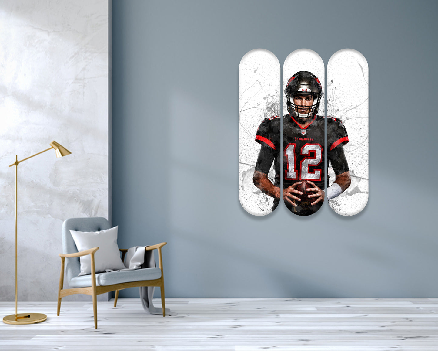 Tom Brady Acrylic Skateboard Wall Art