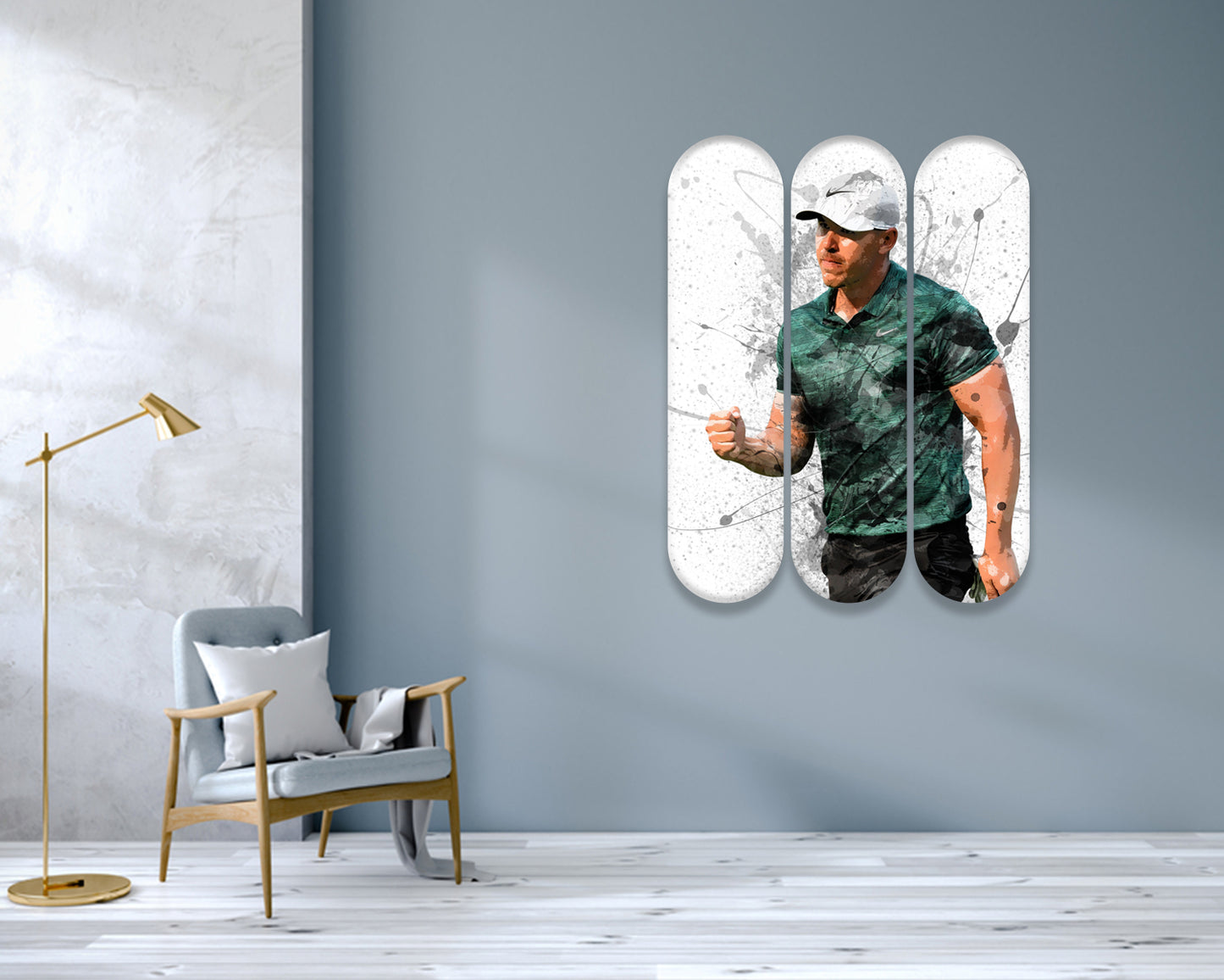 Brooks Koepka Acrylic Skateboard Wall Art
