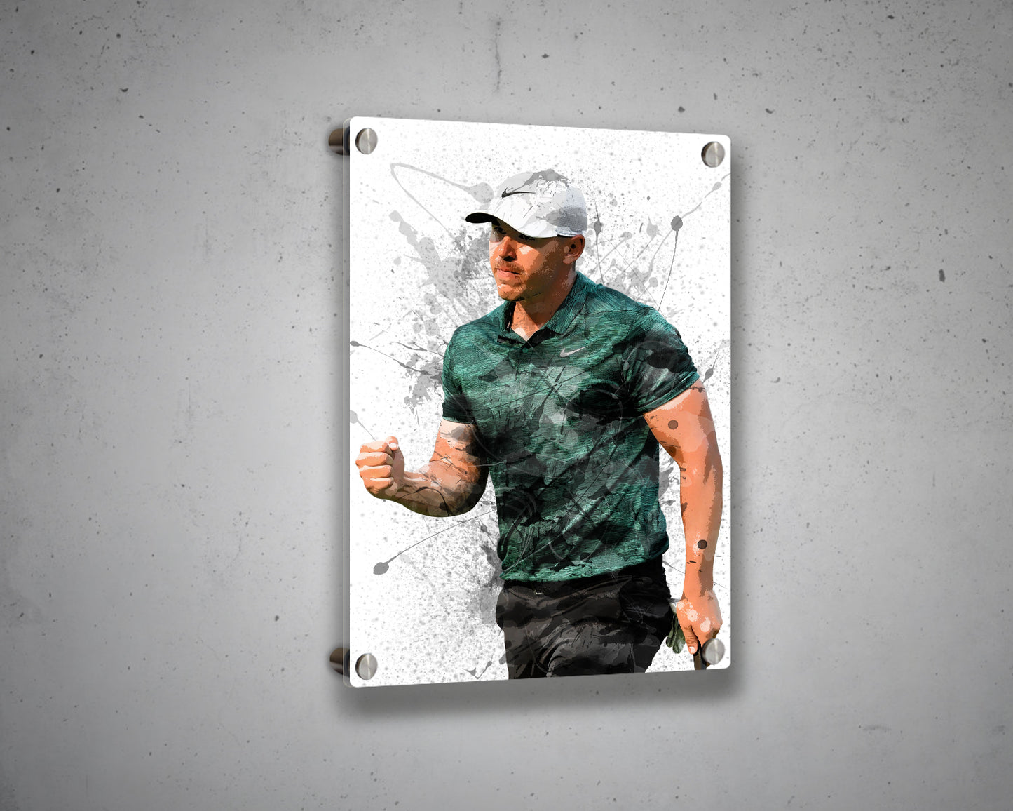 Brooks Koepka Splash Effect Canvas Art