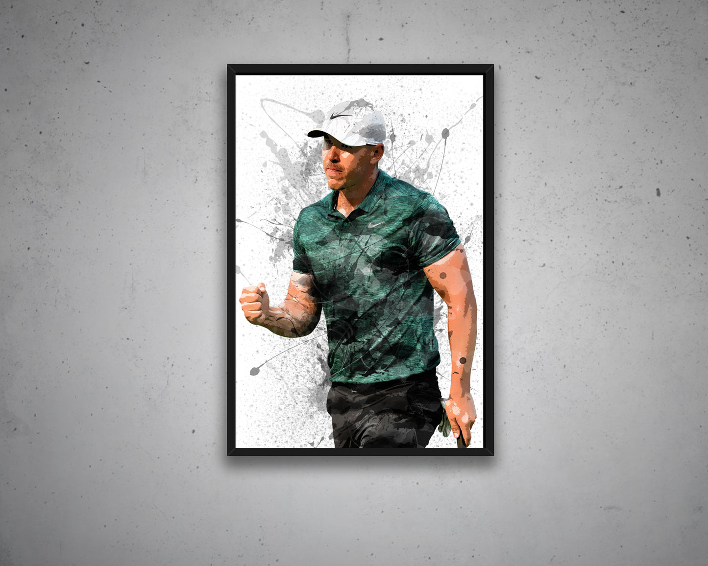 Brooks Koepka Splash Effect Canvas Art