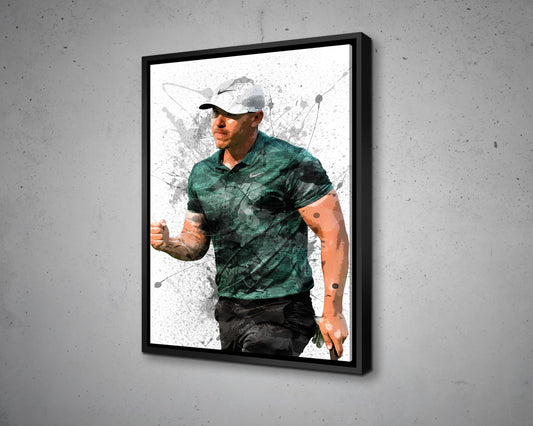 Brooks Koepka Splash Effect Canvas Art