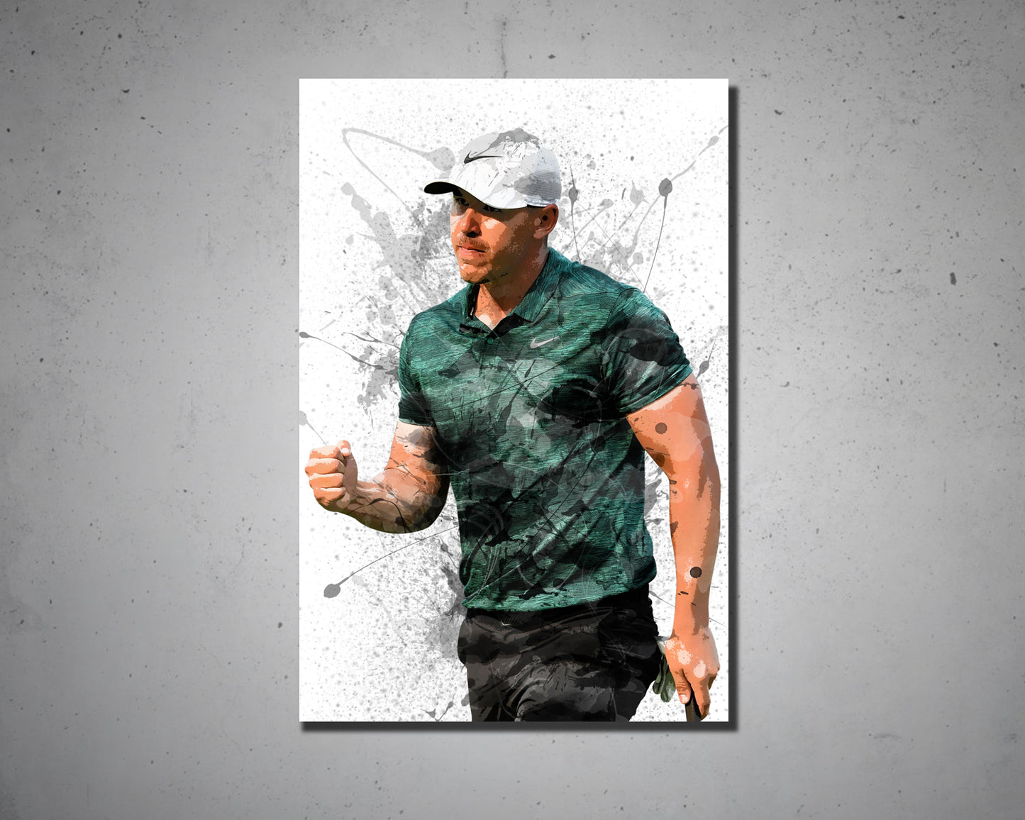 Brooks Koepka Splash Effect Canvas Art
