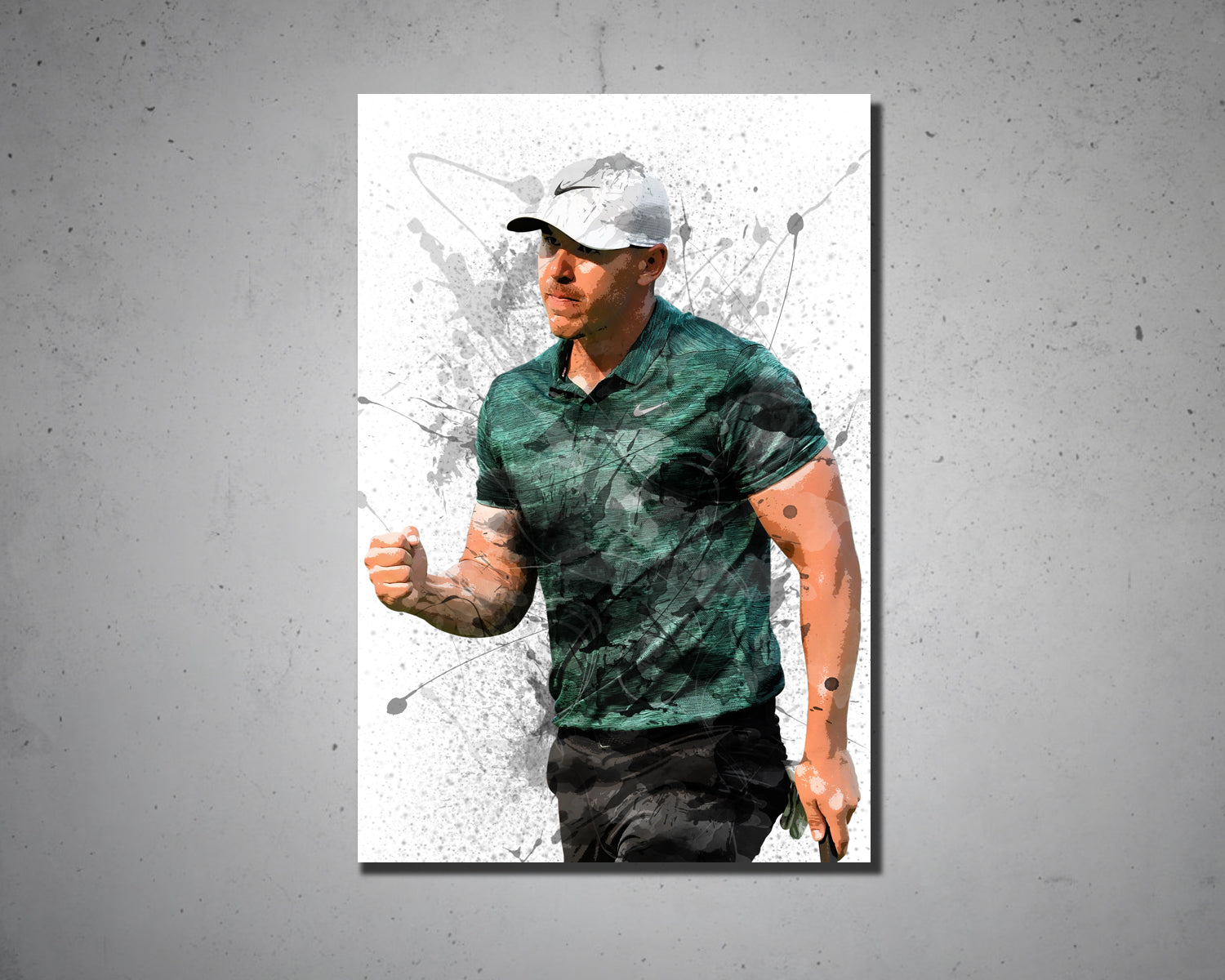 Brooks Koepka Splash Effect Canvas Art