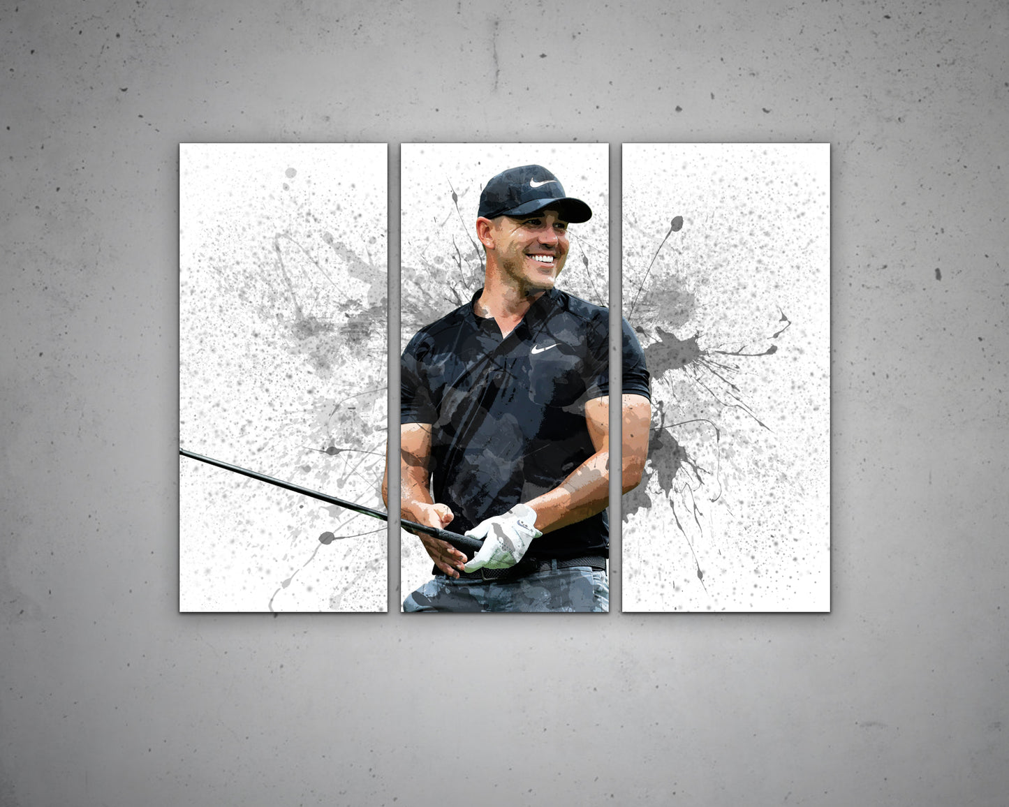 Brooks Koepka Splash Effect Canvas Art