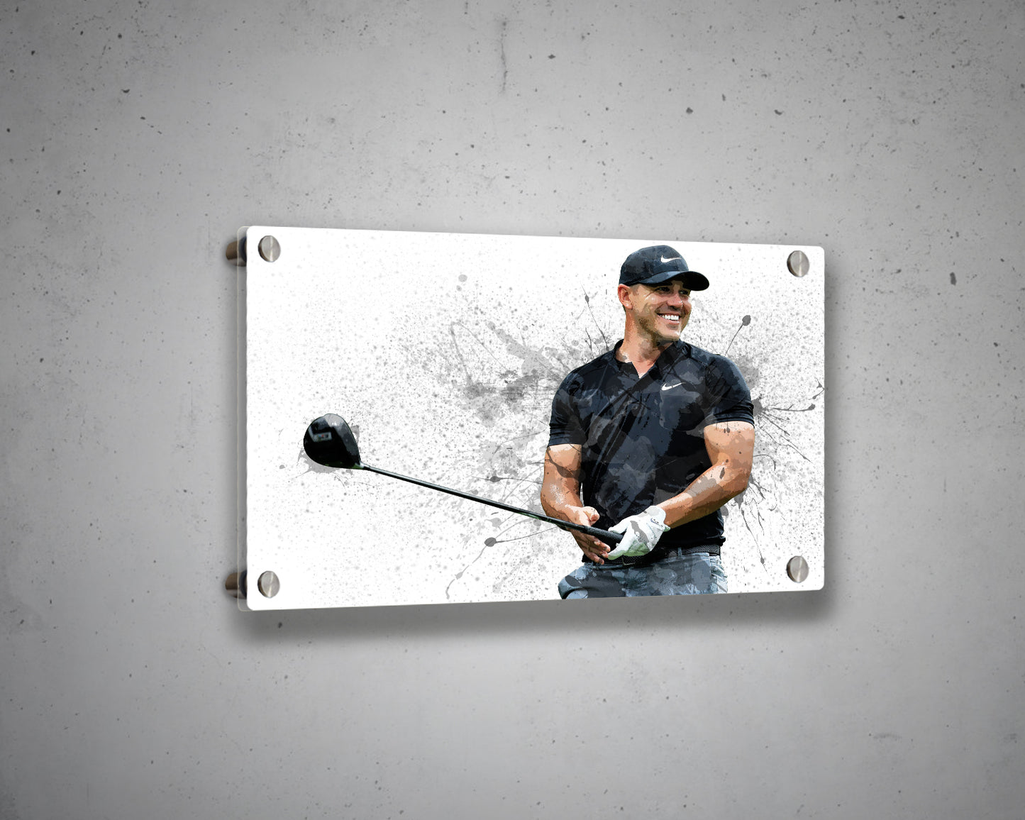Brooks Koepka Splash Effect Canvas Art