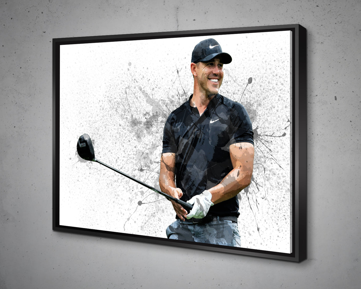Brooks Koepka Splash Effect Canvas Art