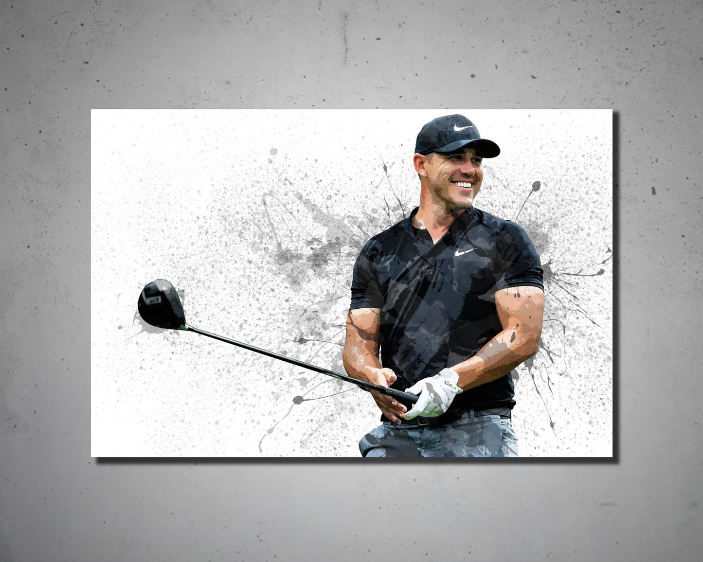 Brooks Koepka Splash Effect Canvas Art