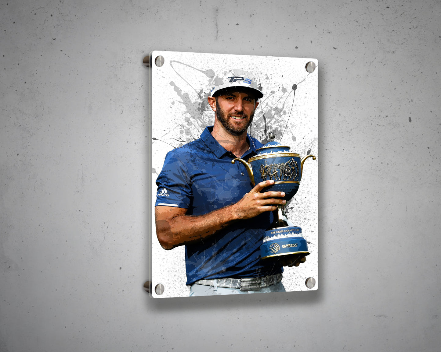 Dustin Johnson Splash Effect Canvas Art