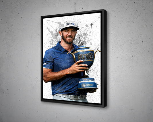 Dustin Johnson Splash Effect Canvas Art