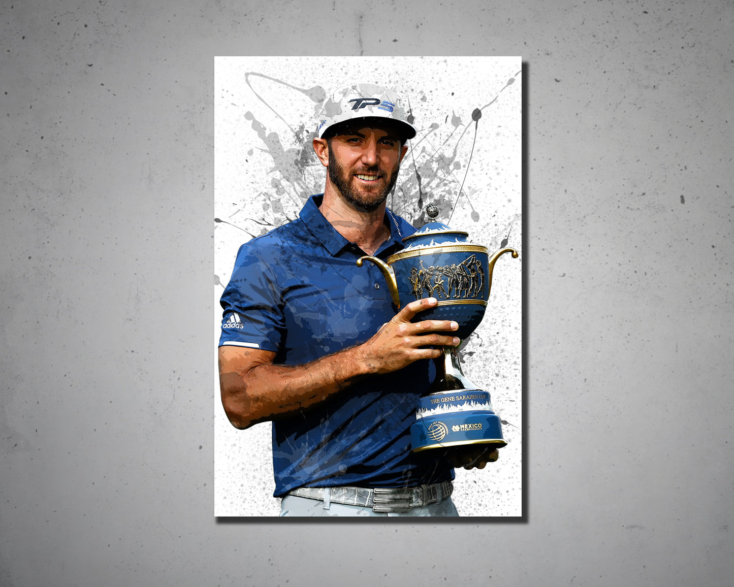 Dustin Johnson Splash Effect Canvas Art