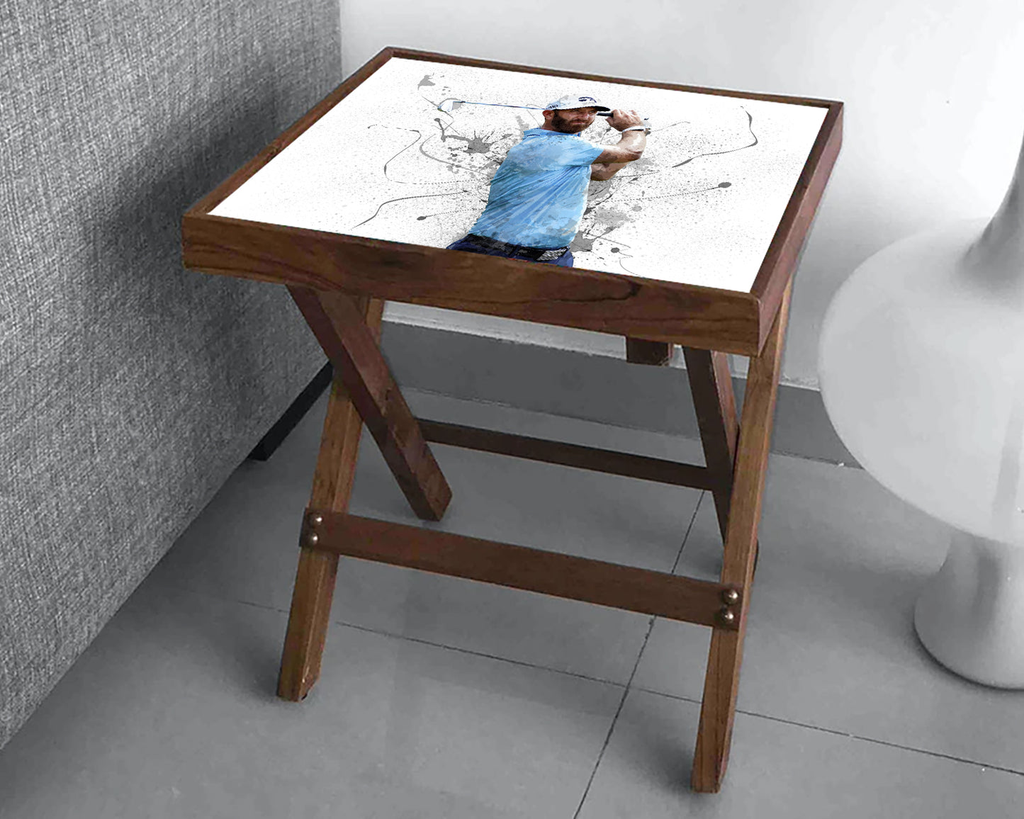Dustin Johnson Splash Effect Coffee and Laptop Table
