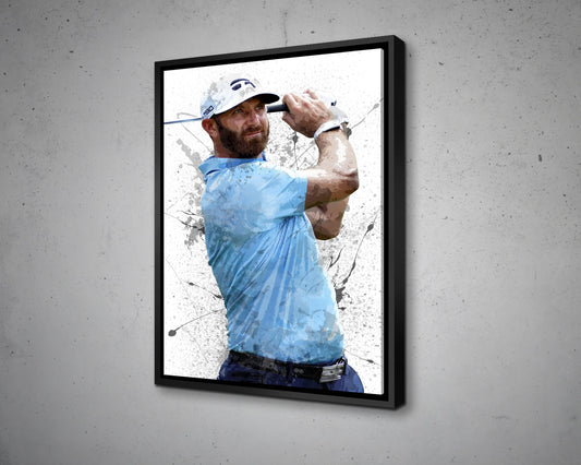 Dustin Johnson Splash Effect Canvas Art