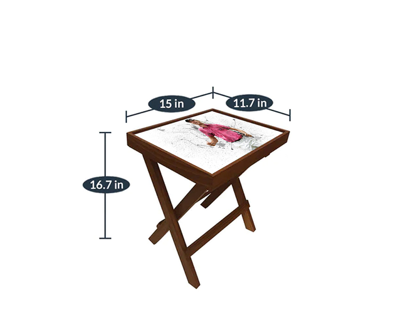 Justin Thomas Splash Effect Coffee and Laptop Table