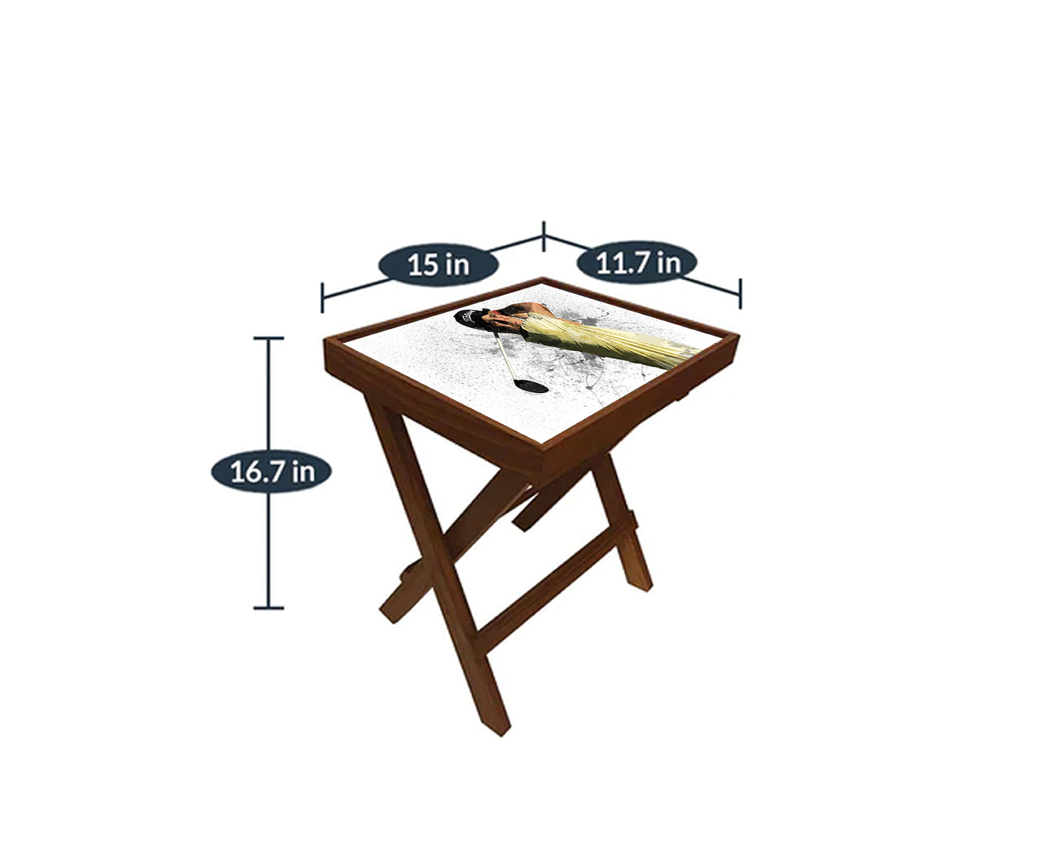 Justin Thomas Splash Effect Coffee and Laptop Table