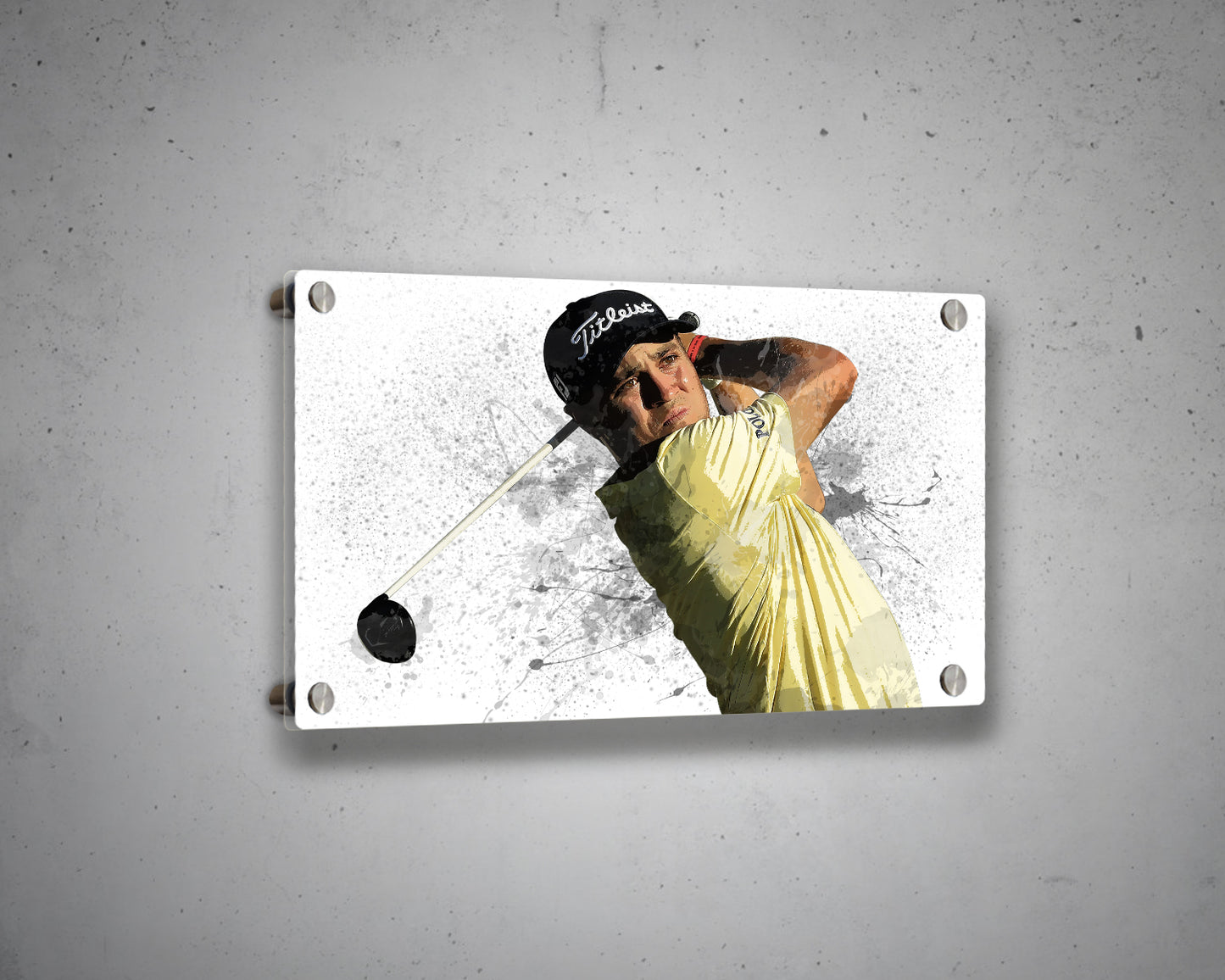 Justin Thomas Splash Effect Canvas Art