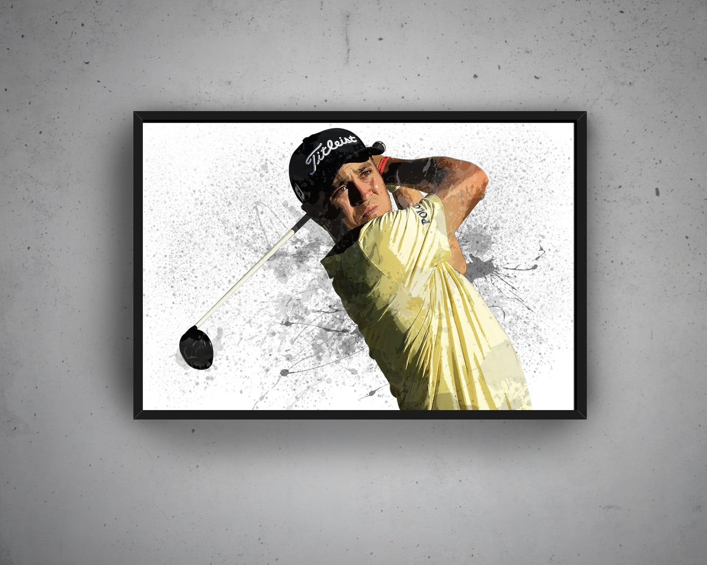 Justin Thomas Splash Effect Canvas Art