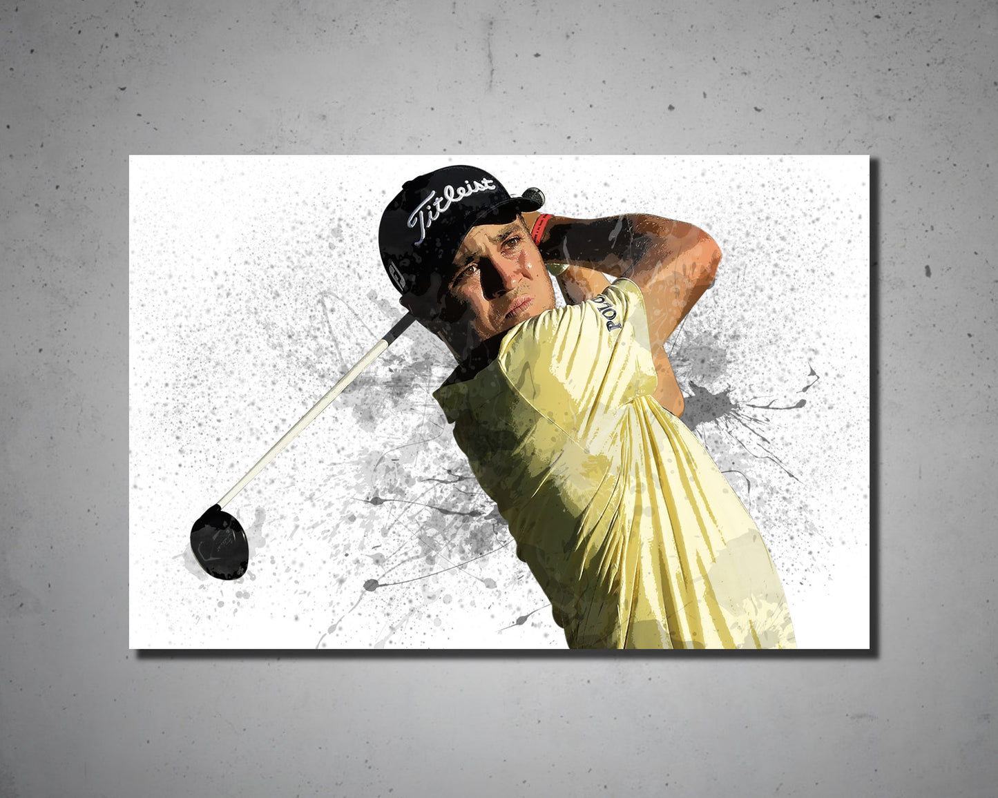Justin Thomas Splash Effect Canvas Art