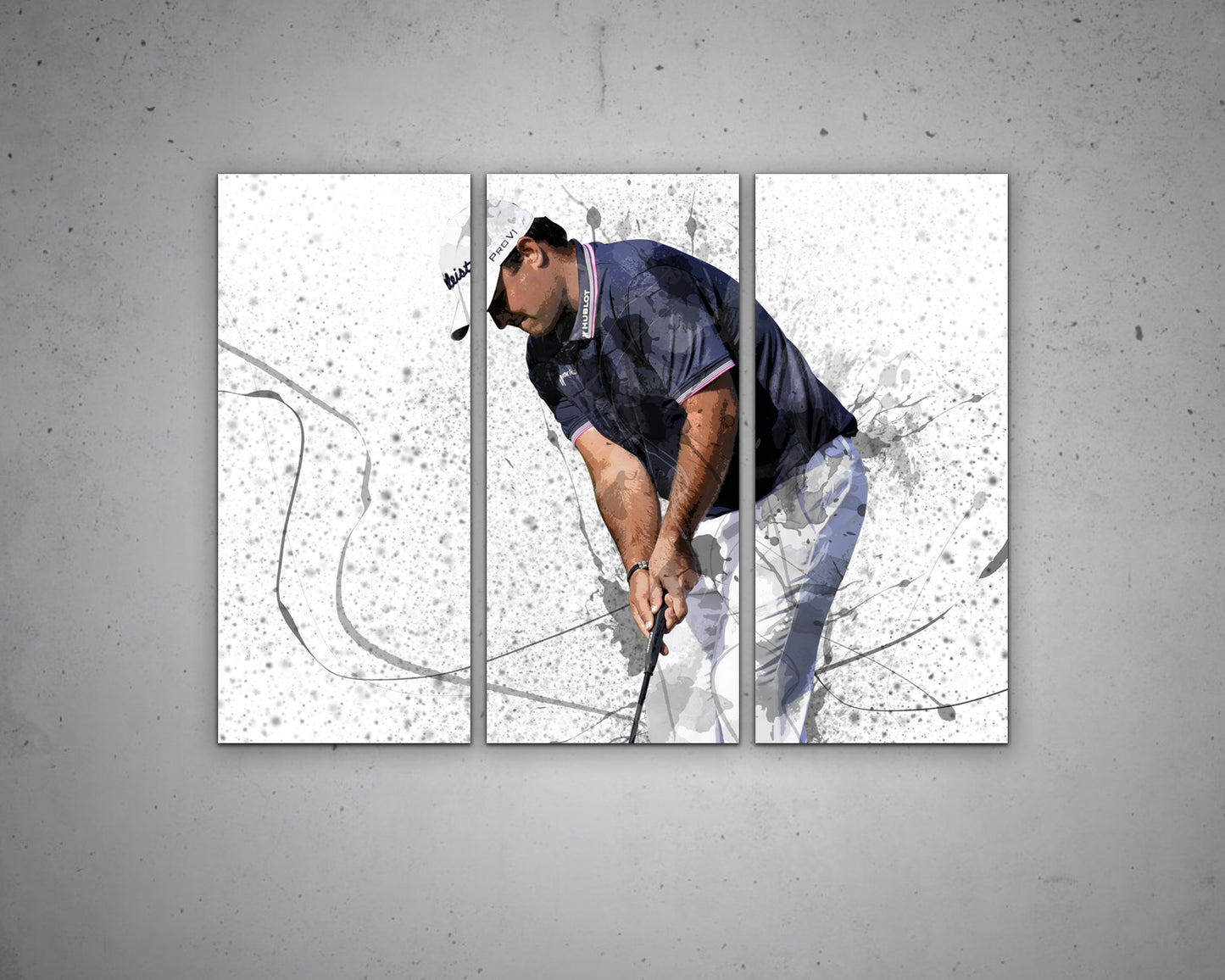 Patrick Reed Splash Effect Canvas Art