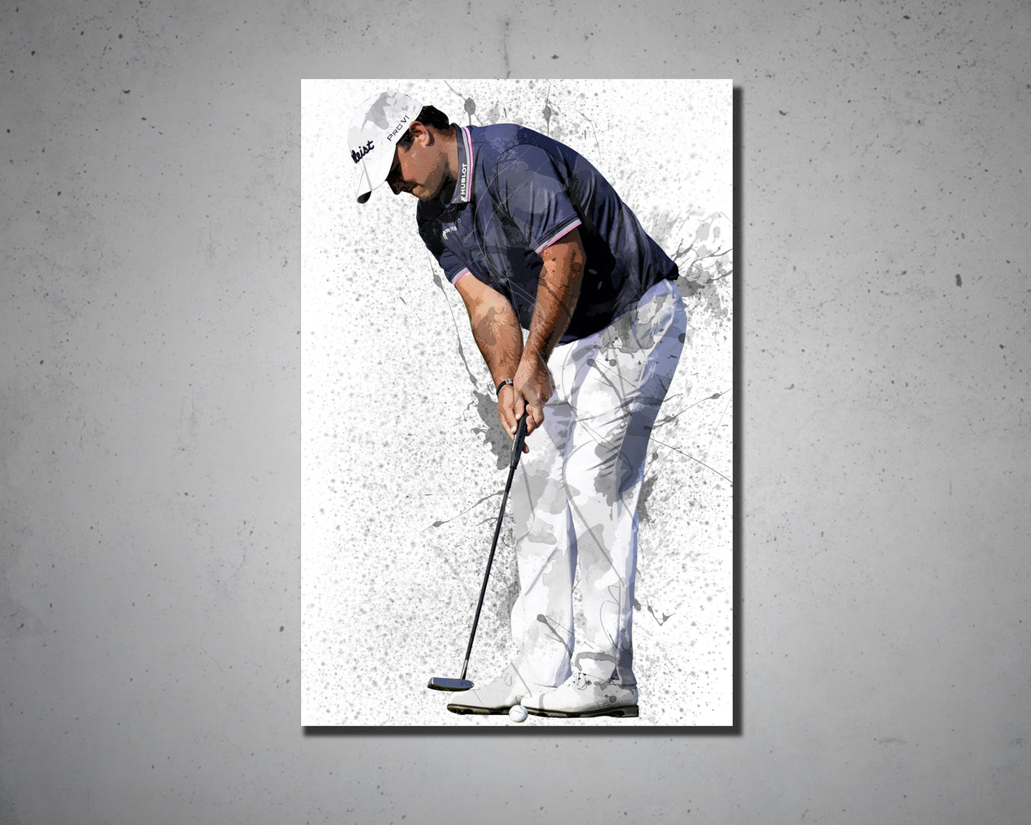 Patrick Reed Splash Effect Canvas Art