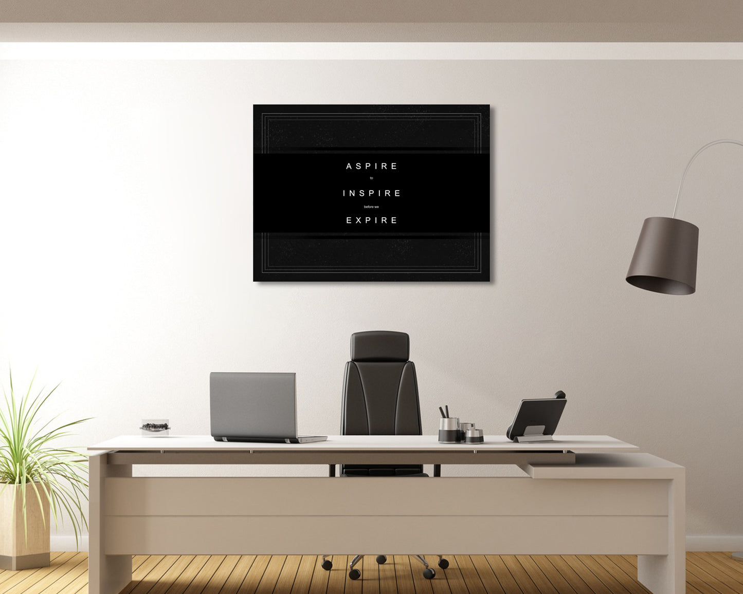 Aspire to Inspire before we Expire Canvas Wall Art