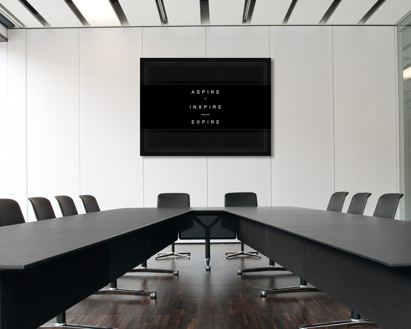 Aspire to Inspire before we Expire Canvas Wall Art