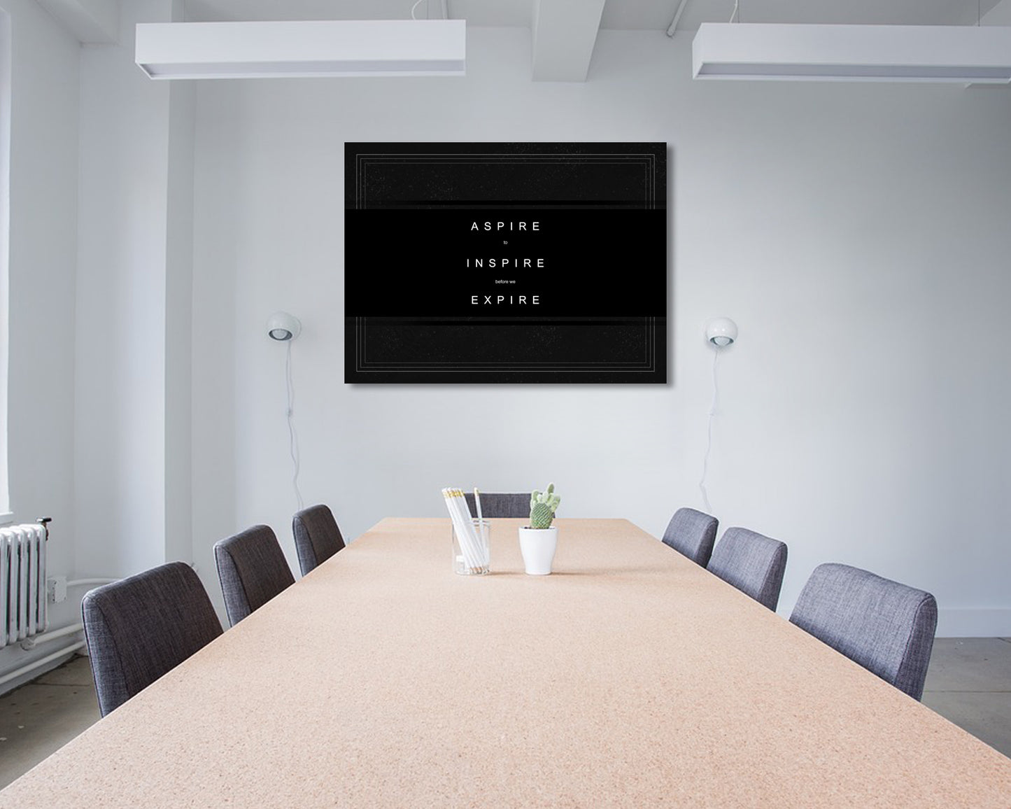 Aspire to Inspire before we Expire Canvas Wall Art