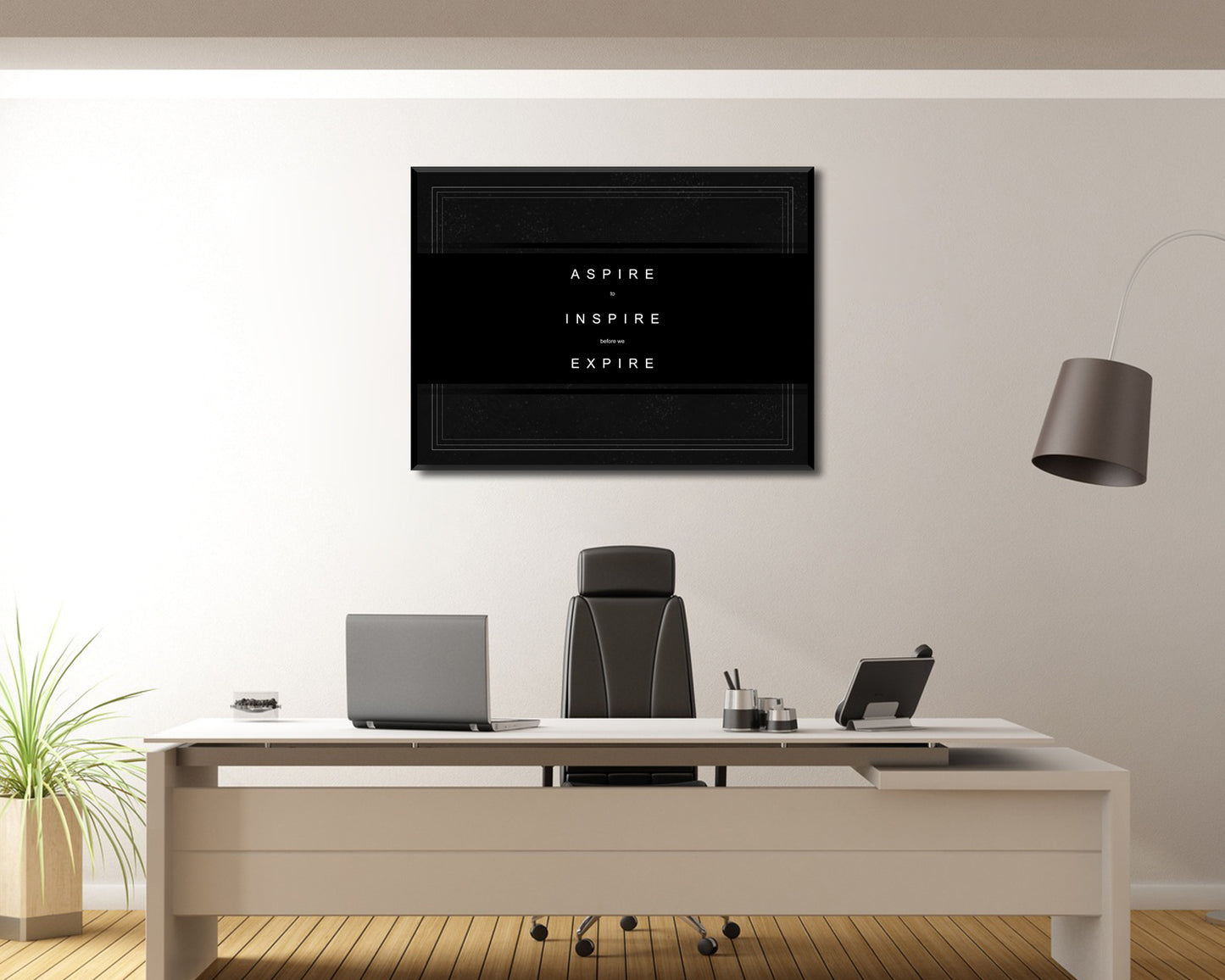 Aspire to Inspire before we Expire Canvas Wall Art