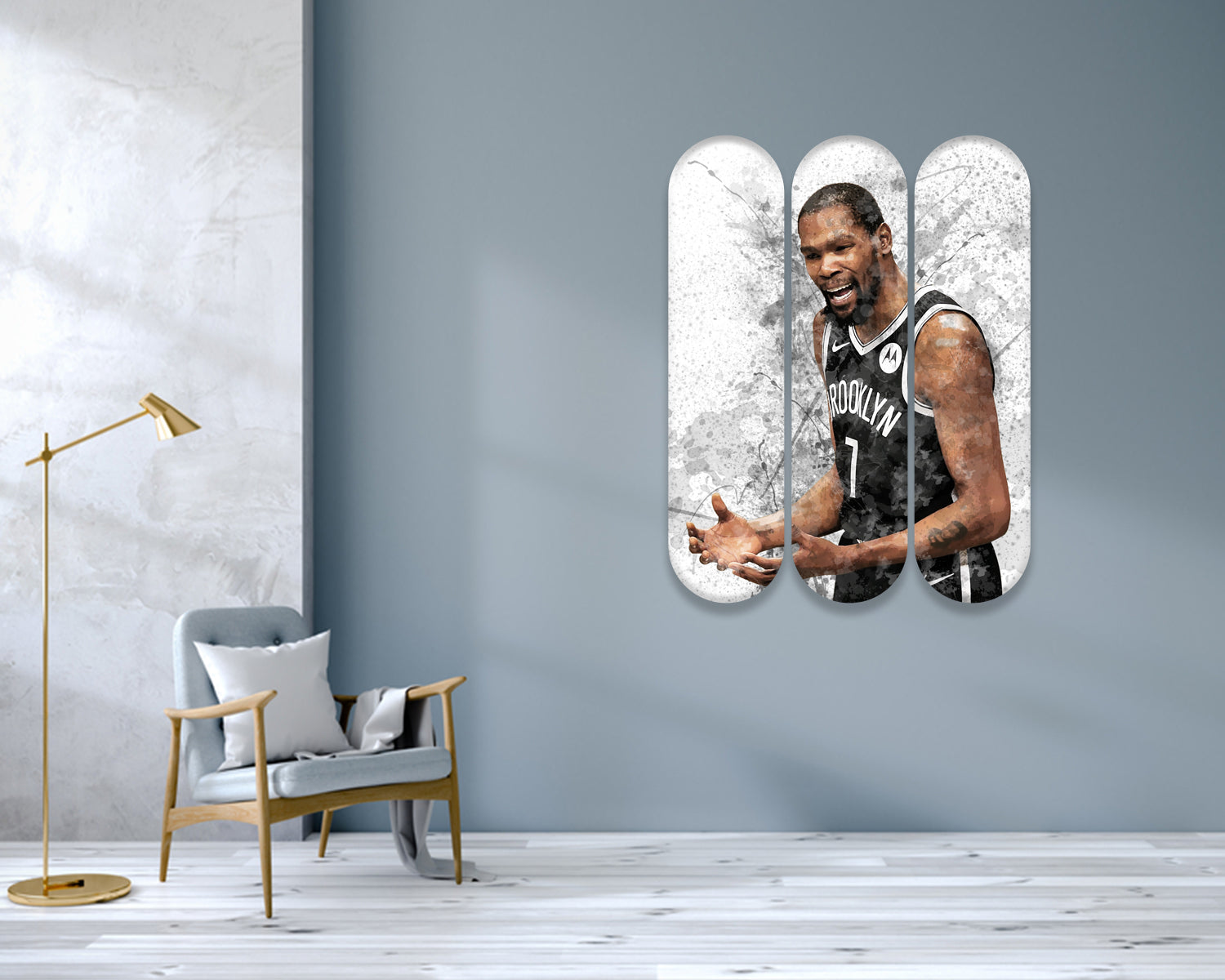 Kevin Durant Acrylic Skateboard Wall Art
