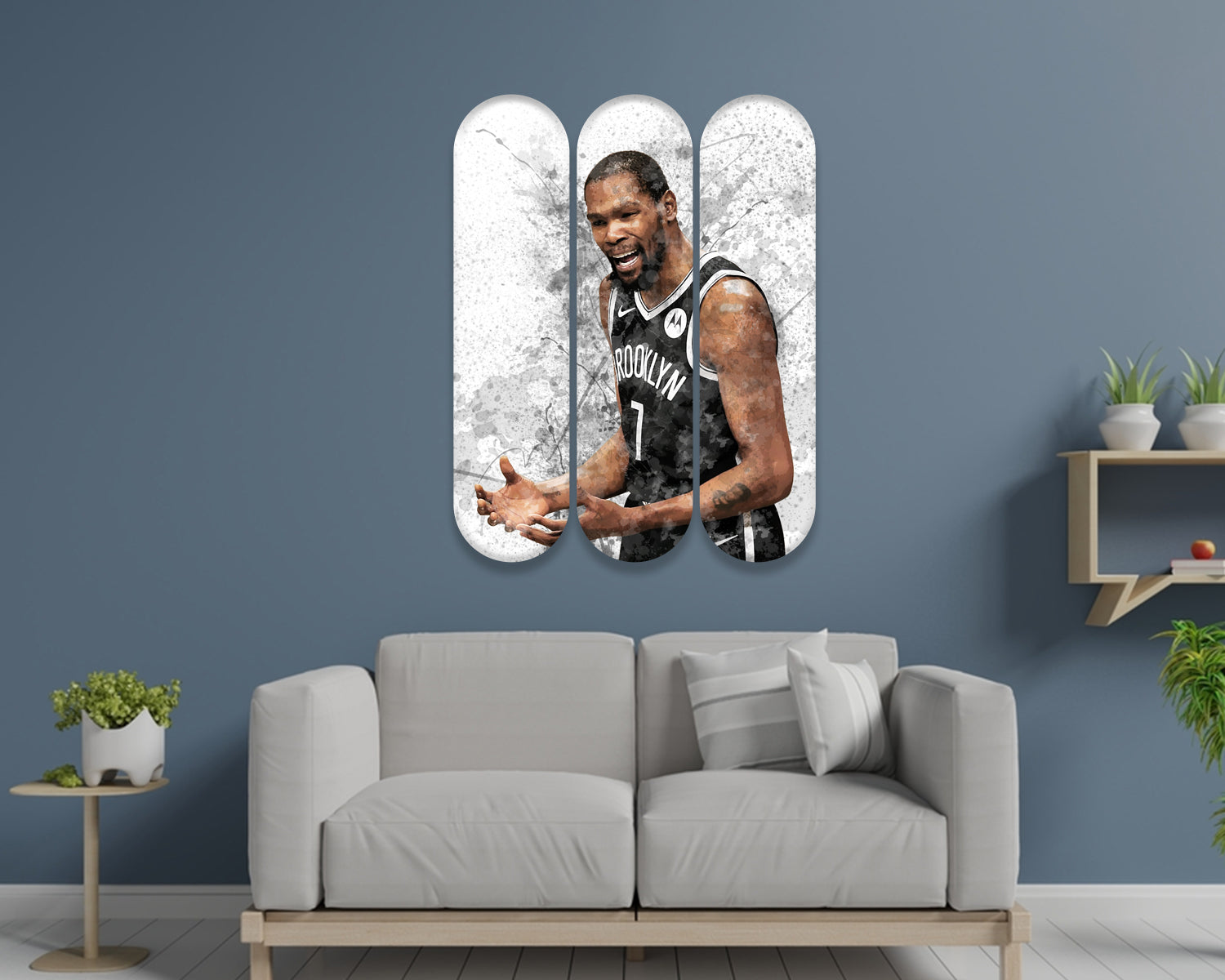 Kevin Durant Acrylic Skateboard Wall Art