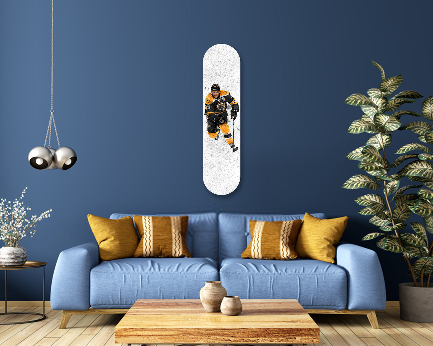 Patrice Bergeron Acrylic Skateboard Wall Art
