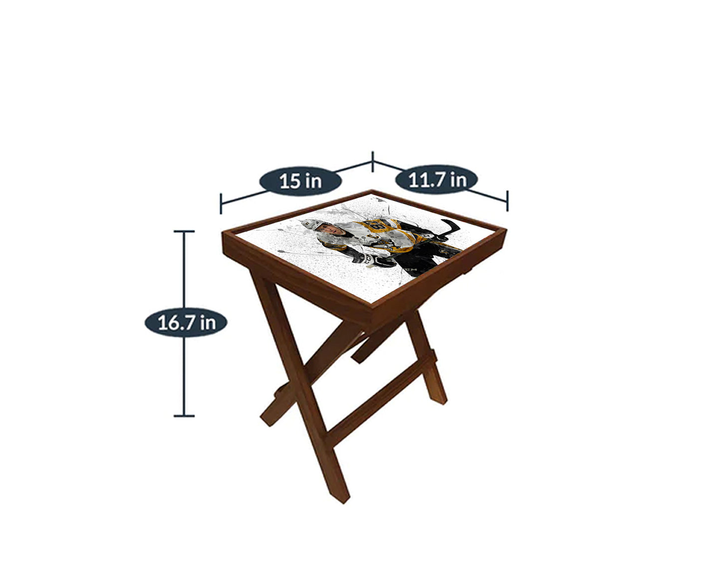 Sidney Crosby Splash Effect Coffee and Laptop Table