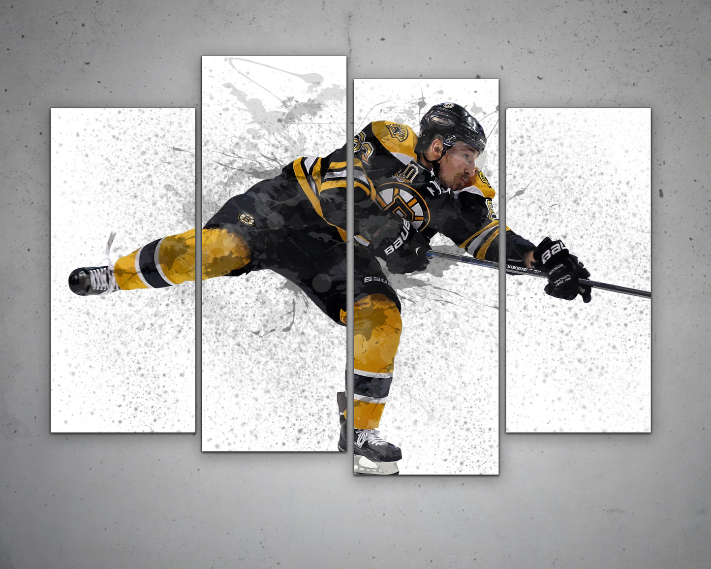 Brad Marchand Splash Effect Canvas Art