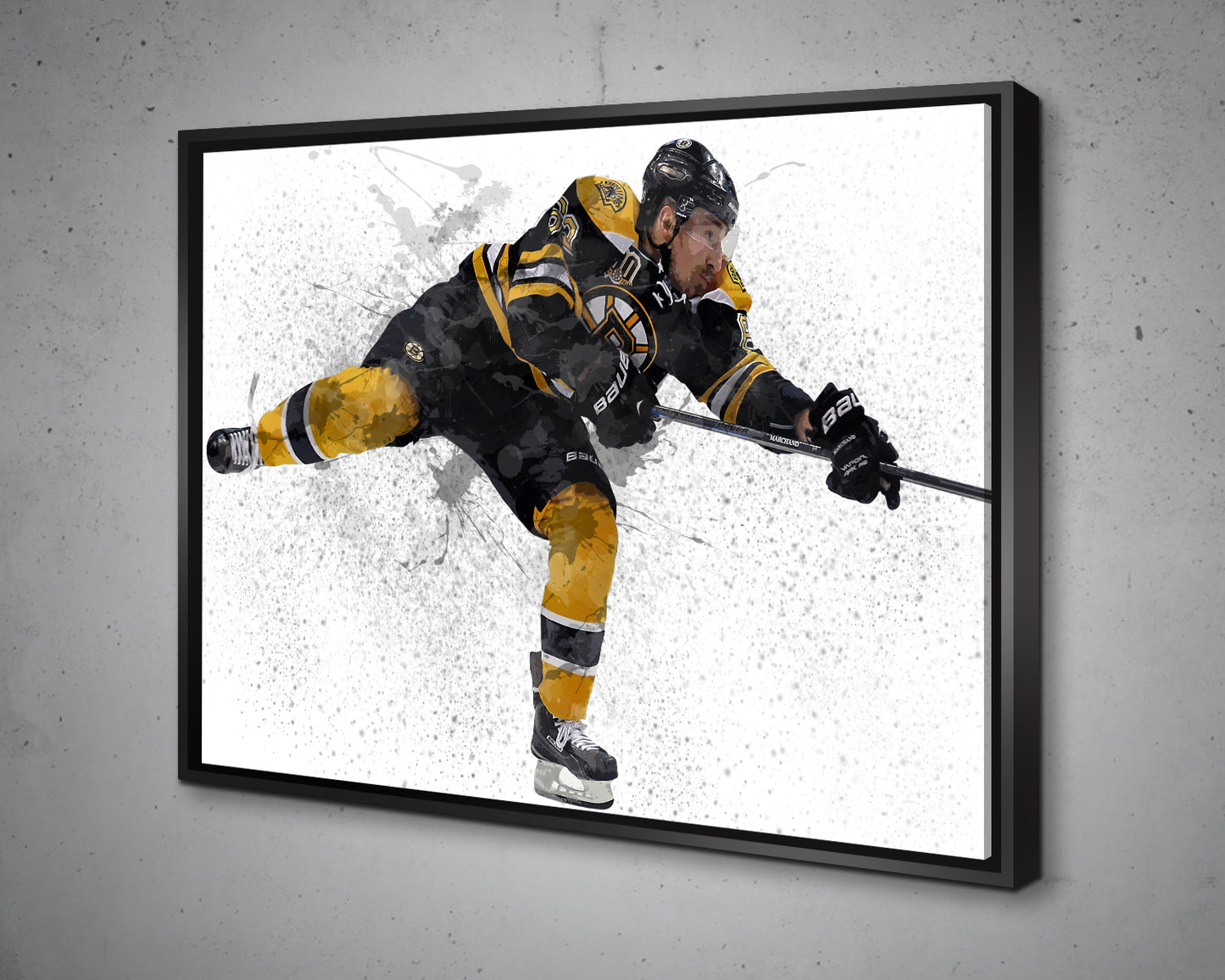 Brad Marchand Splash Effect Canvas Art