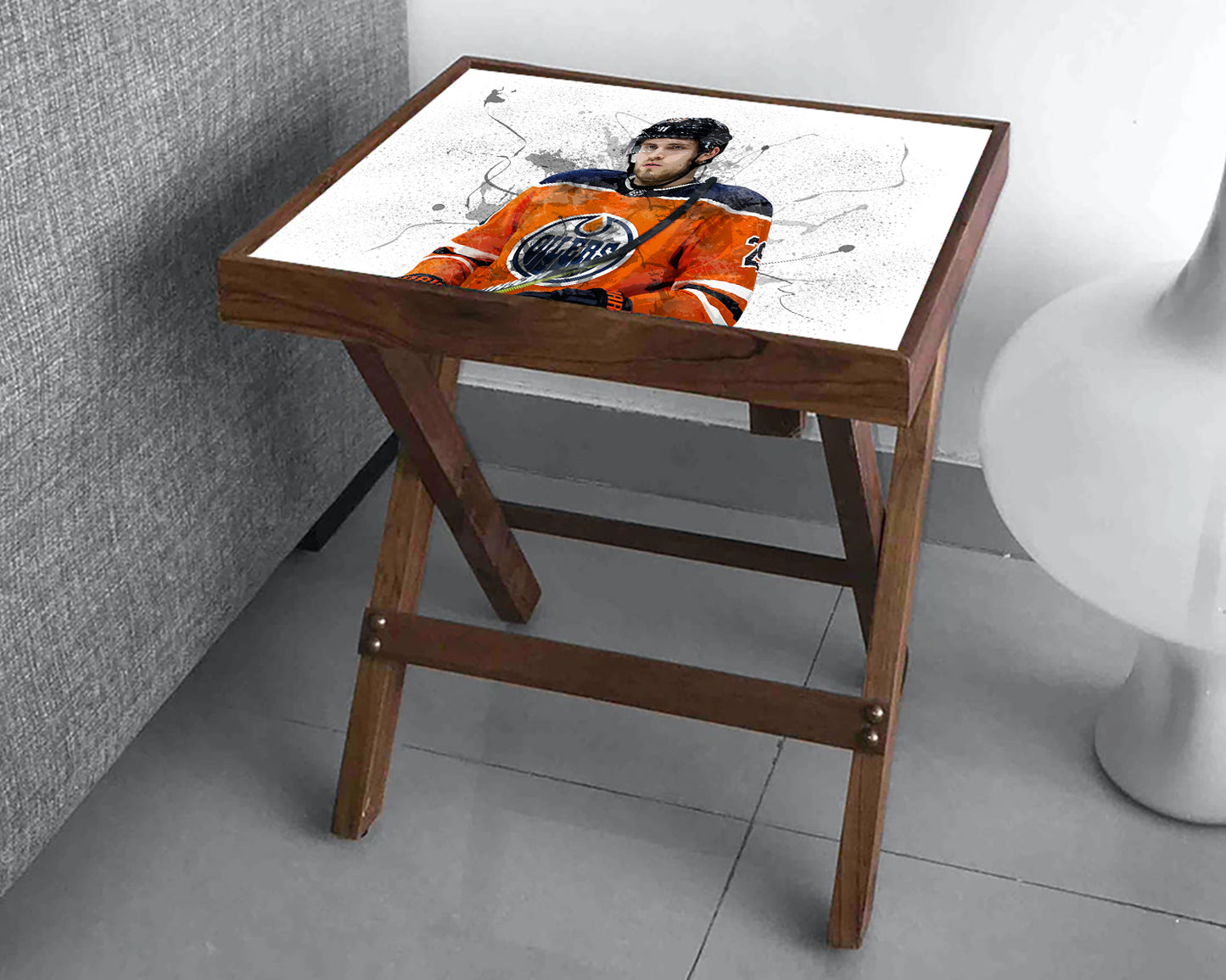 Leon Draisaitl Splash Effect Coffee and Laptop Table