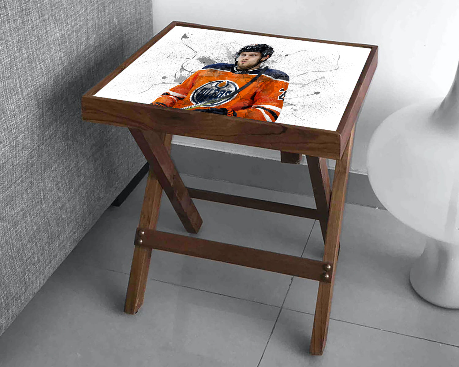 Leon Draisaitl Splash Effect Coffee and Laptop Table